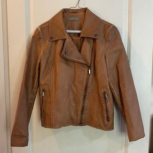 Bagatelle faux leather motorcycle jacket